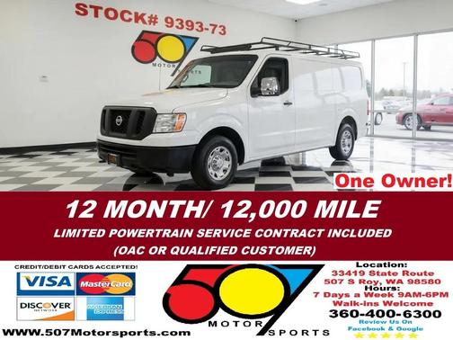 2016 Nissan NV Cargo NV1500 SL V8