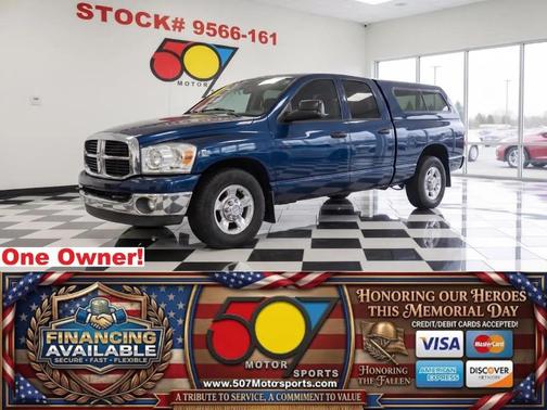 Blue 2007 Dodge Ram 2500 SLT Quad Cab