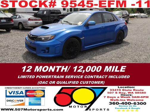 WR Blue Pearl 2011 Subaru Impreza WRX Limited