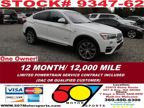 White 2015 BMW X4 xDrive28i