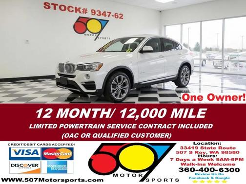 White 2015 BMW X4 xDrive28i