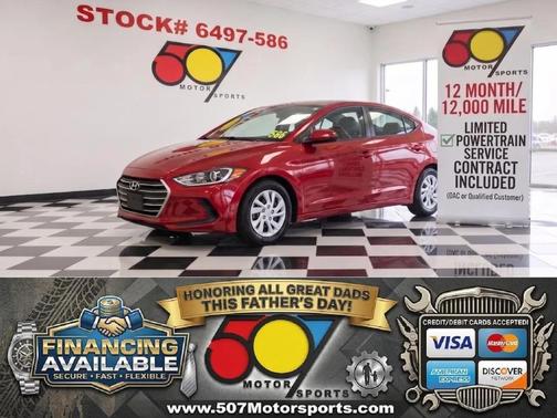 Scarlet Red 2017 Hyundai ELANTRA SE