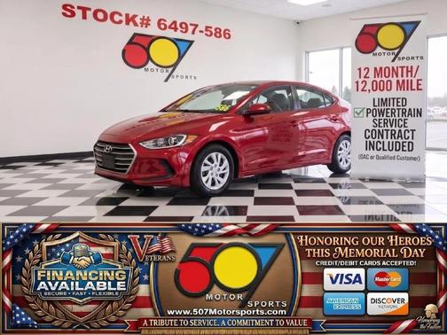 Scarlet Red 2017 Hyundai ELANTRA SE