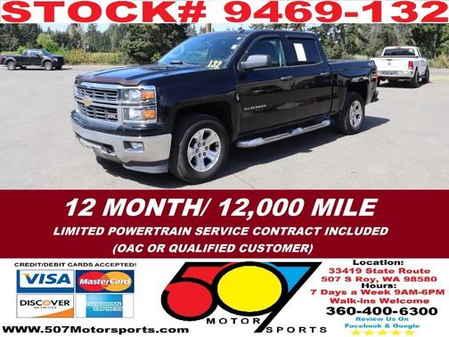 Black 2014 Chevrolet Silverado 1500 2LT