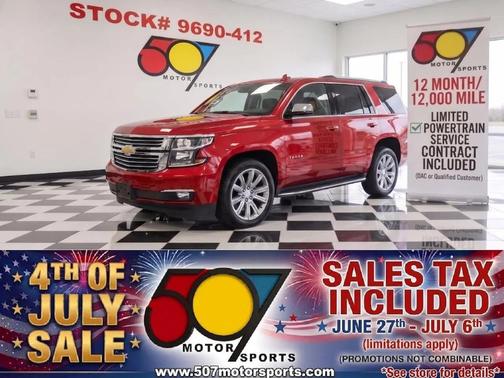 Red 2015 Chevrolet Tahoe LTZ