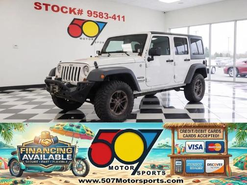 White 2010 Jeep Wrangler Unlimited Sport