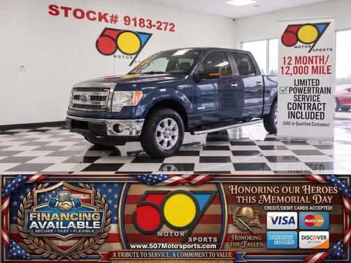 Blue 2014 Ford F-150 XLT