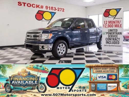 Blue 2014 Ford F-150 XLT