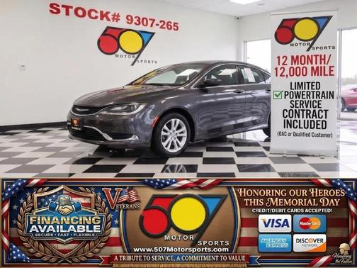 Gray 2016 Chrysler 200 Limited
