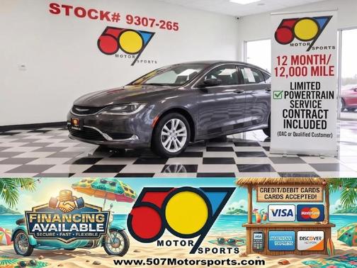 Gray 2016 Chrysler 200 Limited