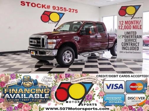 Burgundy 2008 Ford F-250 XLT