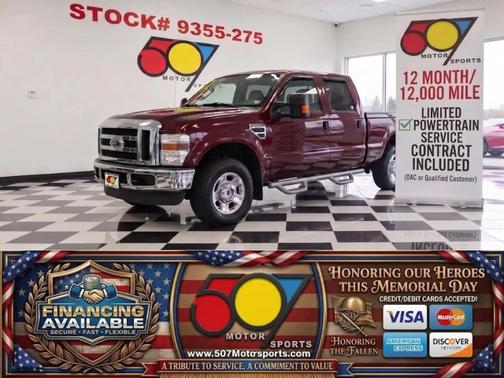 Burgundy 2008 Ford F-250 XLT