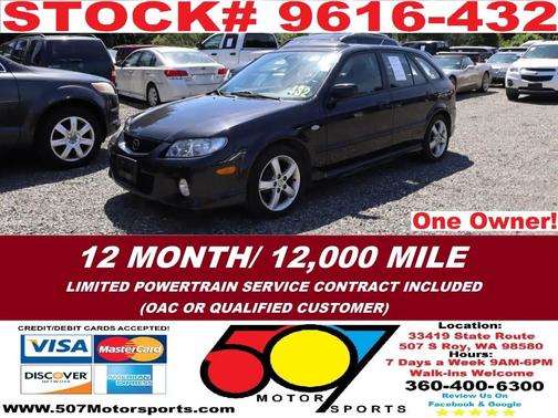 Black Mica 2003 Mazda Protege5 Sport Wagon