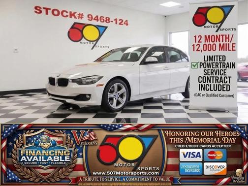 White 2015 BMW 328 328i Sedan