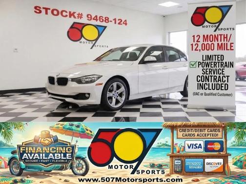 White 2015 BMW 328 328i Sedan