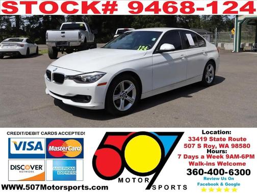White 2015 BMW 328 328i Sedan