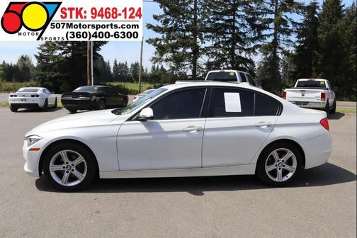 White 2015 BMW 328 328i Sedan