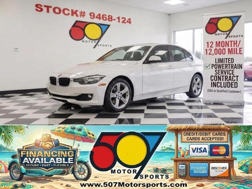 White 2015 BMW 328 328i Sedan