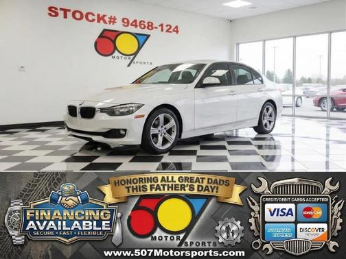 White 2015 BMW 328 328i Sedan
