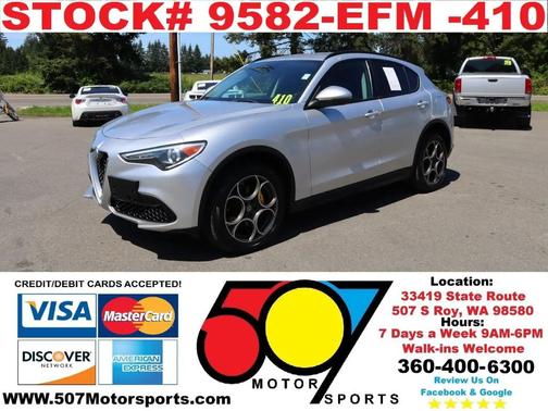 Silver 2018 Alfa Romeo Stelvio Sport
