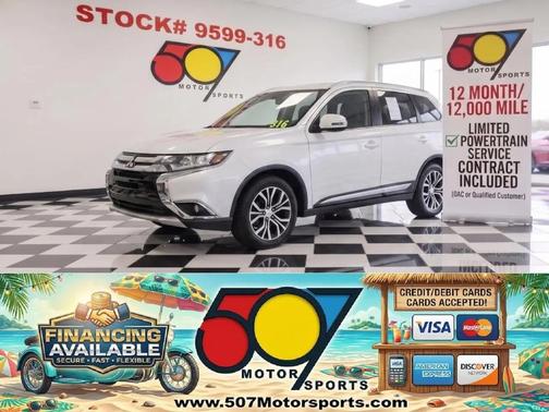 Diamond White Pearl 2016 Mitsubishi Outlander SEL