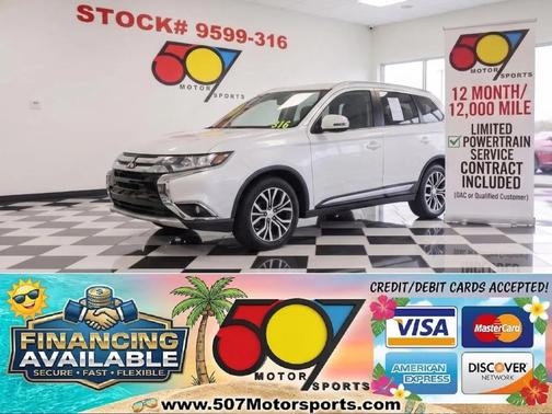 Diamond White Pearl 2016 Mitsubishi Outlander SEL