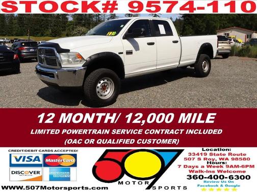Bright White Clearcoat 2011 Dodge Ram 2500 SLT