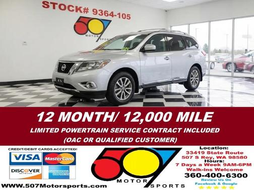 Brilliant Silver 2014 Nissan Pathfinder SL