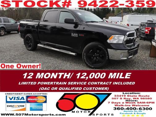 Black 2019 RAM 1500 Tradesman