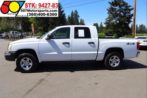 Bright White Clearcoat 2005 Dodge Dakota SLT Quad Cab