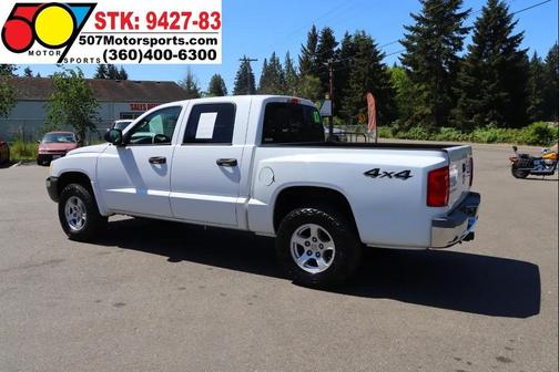 Bright White Clearcoat 2005 Dodge Dakota SLT Quad Cab