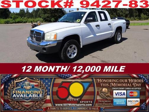 Bright White Clearcoat 2005 Dodge Dakota SLT Quad Cab