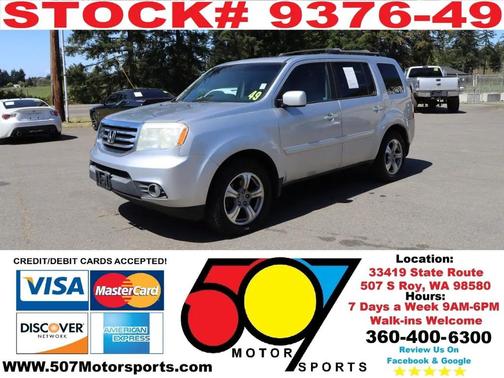Alabaster Silver Metallic 2012 Honda Pilot EX-L