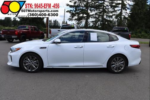 Snow White Pearl 2018 Kia Optima SX Turbo