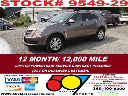 Brown 2012 Cadillac SRX Luxury Collection