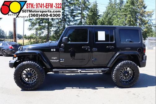 Black 2012 Jeep Wrangler Unlimited Sahara