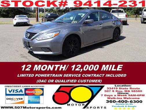 Gun Metallic 2018 Nissan Altima 2.5 SV