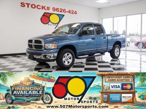 Blue 2003 Dodge Ram 1500 SLT Quad Cab
