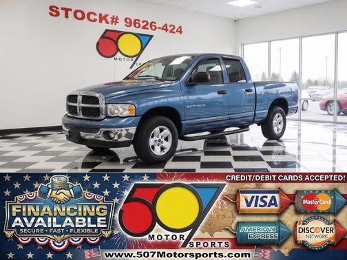 Blue 2003 Dodge Ram 1500 SLT Quad Cab