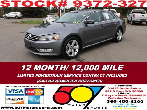 Platinum Gray Metallic 2015 Volkswagen Passat 1.8T Limited Edition