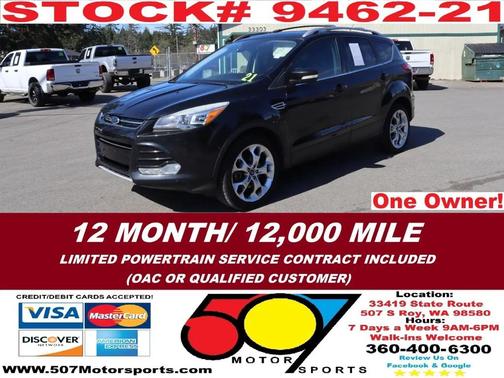 White Platinum Metallic Tri-Coat 2015 Ford Escape Titanium