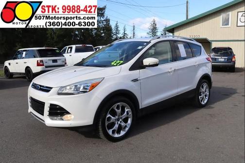 White Platinum Tricoat 2014 Ford Escape Titanium