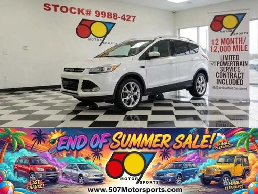 White Platinum Tricoat 2014 Ford Escape Titanium
