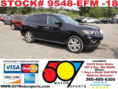 Magnetic Black 2018 Nissan Pathfinder SL
