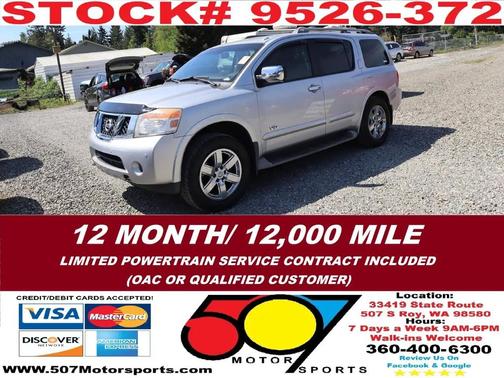 Silver Lightning 2009 Nissan Armada LE