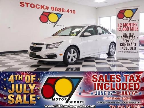 White 2016 Chevrolet Cruze Limited 1LT