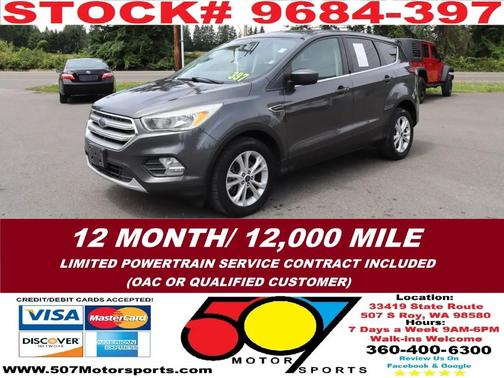 Gray 2017 Ford Escape SE