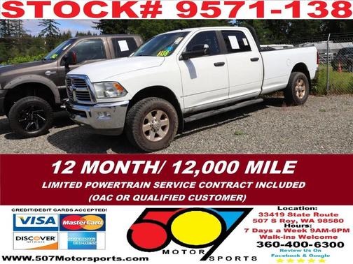 Bright White Clearcoat 2014 RAM 2500 SLT