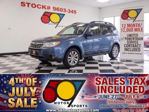 Blue 2011 Subaru Forester 2.5 X Limited