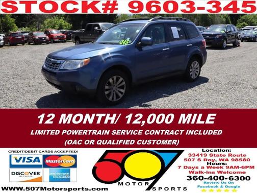 Blue 2011 Subaru Forester 2.5 X Limited